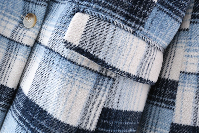 Elegant Women Blue Plaid Blazer 2020 Fashion Ladies Slim Notched Collar Jacket Streetwear Female Causal Loose Pocket Coats
Elegant Women Blue Plaid Blazer 2020 Fashion Ladies Slim Notched Collar Jacket Streetwear Female Causal Loose Pocket Coats