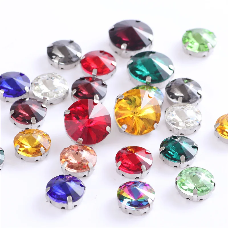 Round Sewing Glass Glitter Rhinestones With Silver Claw Sew on Stones For Needlework Diy Crystal On Shoes Clothes 8mm 10mm 12mm
Round Sewing Glass Glitter Rhinestones With Silver Claw Sew on Stones For Needlework Diy Crystal On Shoes Clothes 8mm 10mm 12mm