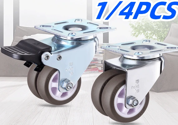 1/4PCS 360 Degree Swivel Caster Rubber Wheel Noiseless Wheel Shopping Cart Trolley 1.5/2 Inch Heavy Duty For Cabinet Sofa Caster
1/4PCS 360 Degree Swivel Caster Rubber Wheel Noiseless Wheel Shopping Cart Trolley 1.5/2 Inch Heavy Duty For Cabinet Sofa Caster