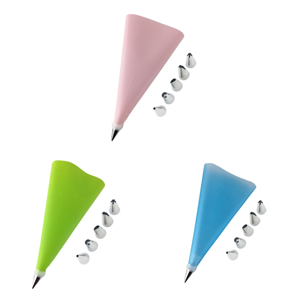 Многоразовые силиконовые трубопроводы кондитерских мешков для крема и насадки Декор кекса DIY Инструменты
Многоразовые силиконовые трубопроводы кондитерских мешков для крема и насадки Декор кекса DIY Инструменты