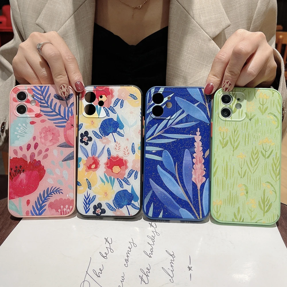Luxury Epoxy Flowers Glitter Clear phone case for apple iphone 12 11 Pro 7 8 Plus X XS XR MAX Lens protection Transparent cover
Luxury Epoxy Flowers Glitter Clear phone case for apple iphone 12 11 Pro 7 8 Plus X XS XR MAX Lens protection Transparent cover