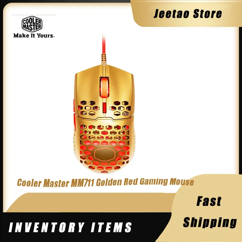 Игровая мышь Cooler Master MM711, золотисто-красная, 60 ГГц, 16000 DPI, оптический сенсор, ультрапереплетение кабеля, RGB-акценты, Pix Art, PMW3389, эргономичная
Игровая мышь Cooler Master MM711, золотисто-красная, 60 ГГц, 16000 DPI, оптический сенсор, ультрапереплетение кабеля, RGB-акценты, Pix Art, PMW3389, эргономичная