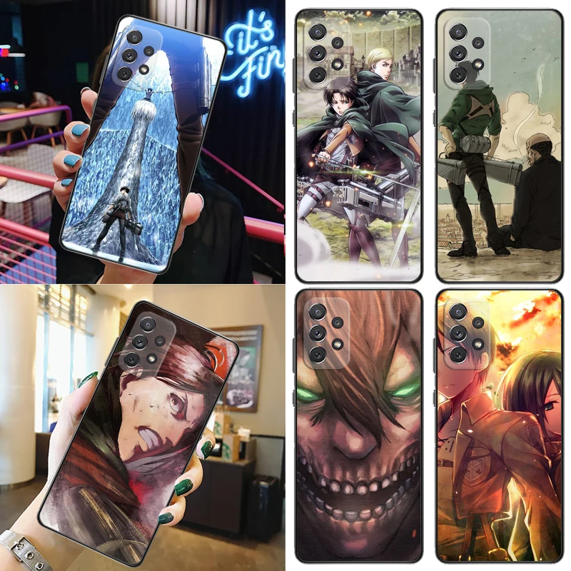 Attack On Titan Eren Jager Mikasa Ackerman Armin Arlert Levi Phone Case For Samsung Galaxy A52 A72 5G 4G Cases Coque Carcasa 
Attack On Titan Eren Jager Mikasa Ackerman Armin Arlert Levi Phone Case For Samsung Galaxy A52 A72 5G 4G Cases Coque Carcasa