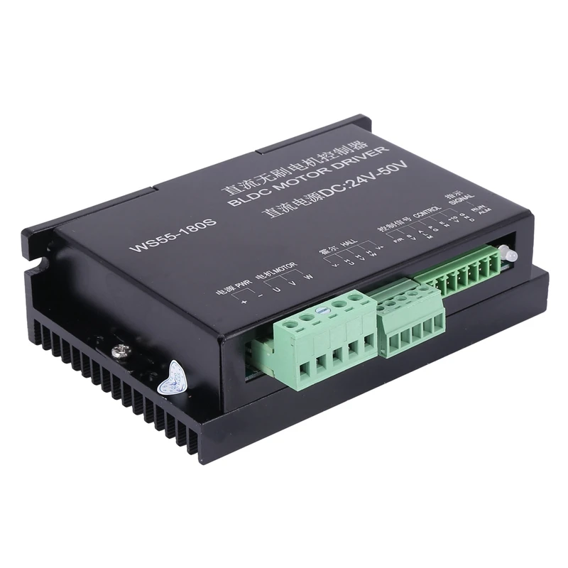 WS55-180S DC Motor Driver 24V-50V CNC Brushless Spindle Motor Motor Driver Controller
WS55-180S DC Motor Driver 24V-50V CNC Brushless Spindle Motor Motor Driver Controller