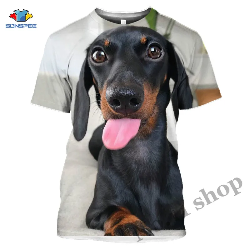 Black dog sausage dog T-shirt for men 3D printed T-shirt for men and women oversized tops cute short-sleeved T-shirt
Black dog sausage dog T-shirt for men 3D printed T-shirt for men and women oversized tops cute short-sleeved T-shirt
