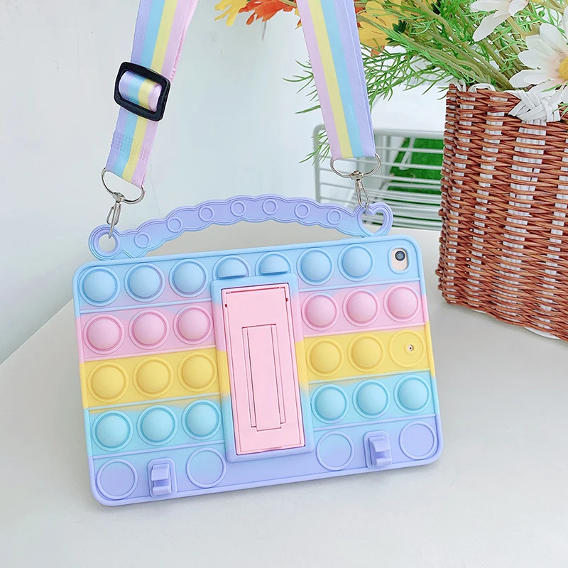 For iPad Pro 2020 2019 2018 Mini 5 4 3 2 1 iPad Air 4 3 2 1 10.5 10.9 10.2 Case Fidget Bubble Toys Silicone Rainbow Tablet Cover
For iPad Pro 2020 2019 2018 Mini 5 4 3 2 1 iPad Air 4 3 2 1 10.5 10.9 10.2 Case Fidget Bubble Toys Silicone Rainbow Tablet Cover