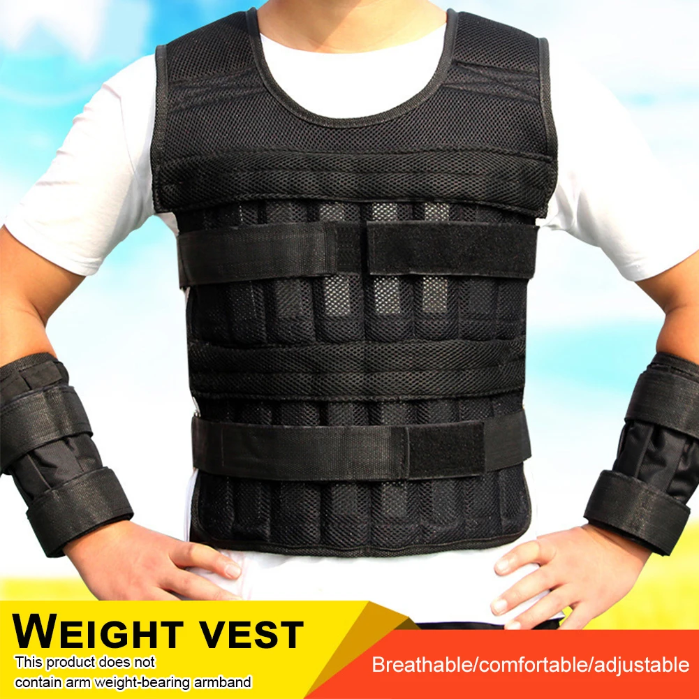 

15/35kg Loading Weight Vest for Boxing Weight Training Workout Fitness Breathable Shockproof Adjustable Weighted Waistcoat