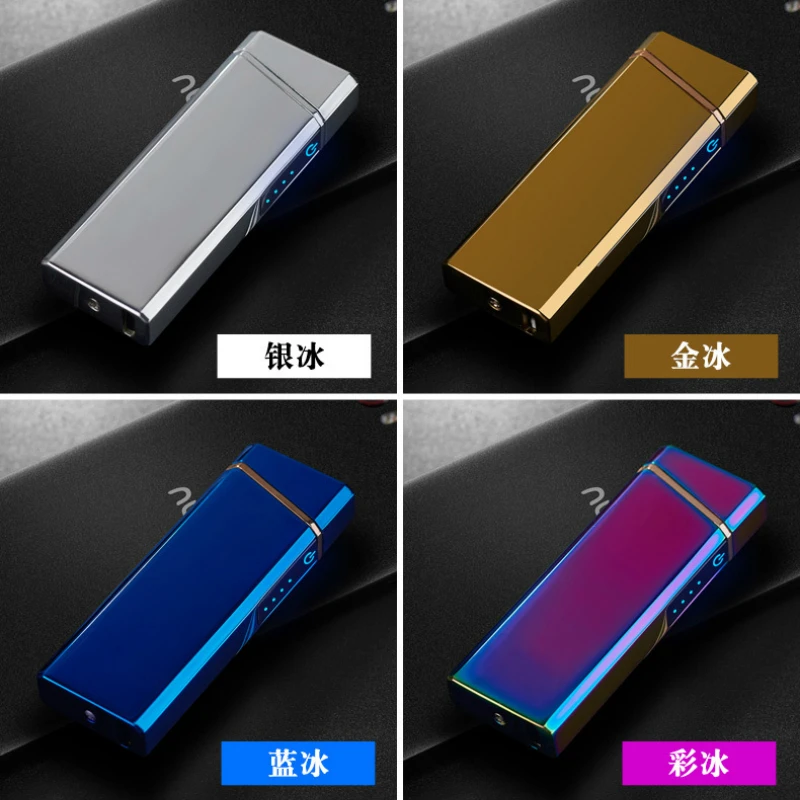 New Rechargable Lighter Electronic Double Arc Plasma Lighters Touch Screen Electric USB Cigarette lighter Power Display cakmak
New Rechargable Lighter Electronic Double Arc Plasma Lighters Touch Screen Electric USB Cigarette lighter Power Display cakmak