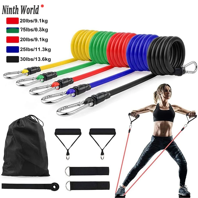 11Pcs/Set Latex Resistance Bands Exercise Home Rope Rubber Expander Elastic Bands For Fitness Workout Yoga Training Tubes Pull
11Pcs/Set Latex Resistance Bands Exercise Home Rope Rubber Expander Elastic Bands For Fitness Workout Yoga Training Tubes Pull