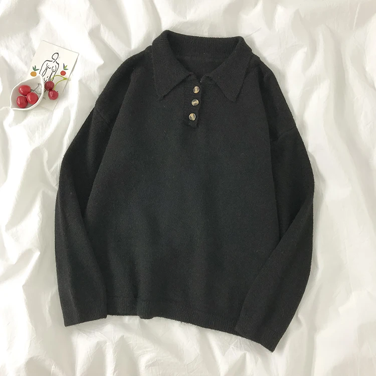 sweater lazy wind autumn and winter wear 2020 new polo collar pullover with thickened long sleeve and bottomed shirt inside
sweater lazy wind autumn and winter wear 2020 new polo collar pullover with thickened long sleeve and bottomed shirt inside
