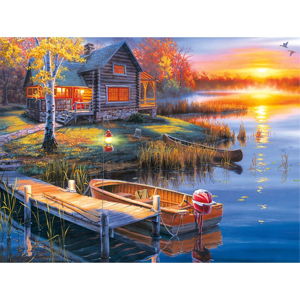 NEW 5D DIY Diamond Painting Landscape Sunset Villa House Cross Stitch Kit Full Square Drill Embroidery Mosaic Art Picture Decor
NEW 5D DIY Diamond Painting Landscape Sunset Villa House Cross Stitch Kit Full Square Drill Embroidery Mosaic Art Picture Decor