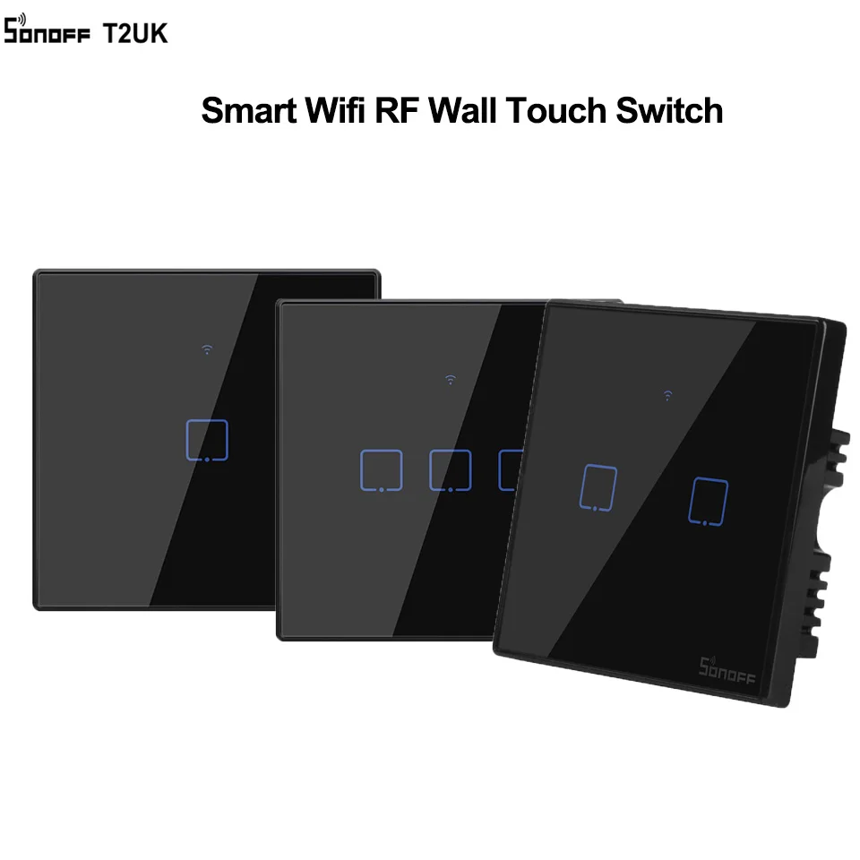 SONOFF T3 UK 1/2/3 Gang TX Smart Wifi Wall timer Switch With Border Smart Home 433 RF/Voice/APP/Touch Control Work With Alexa
SONOFF T3 UK 1/2/3 Gang TX Smart Wifi Wall timer Switch With Border Smart Home 433 RF/Voice/APP/Touch Control Work With Alexa