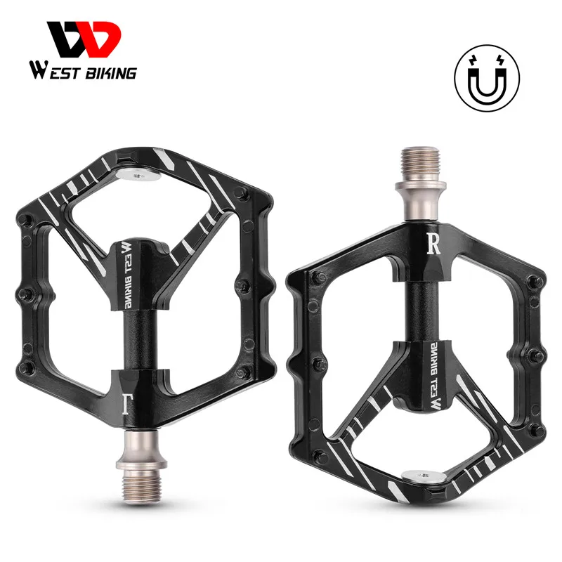WEST BIKING Bike Pedals Magnetic Suction 3 Bearings Alloy Non-slip Bicycle Pedals MTB Mountain Cycling Sealed Bearing Pedals
WEST BIKING Bike Pedals Magnetic Suction 3 Bearings Alloy Non-slip Bicycle Pedals MTB Mountain Cycling Sealed Bearing Pedals