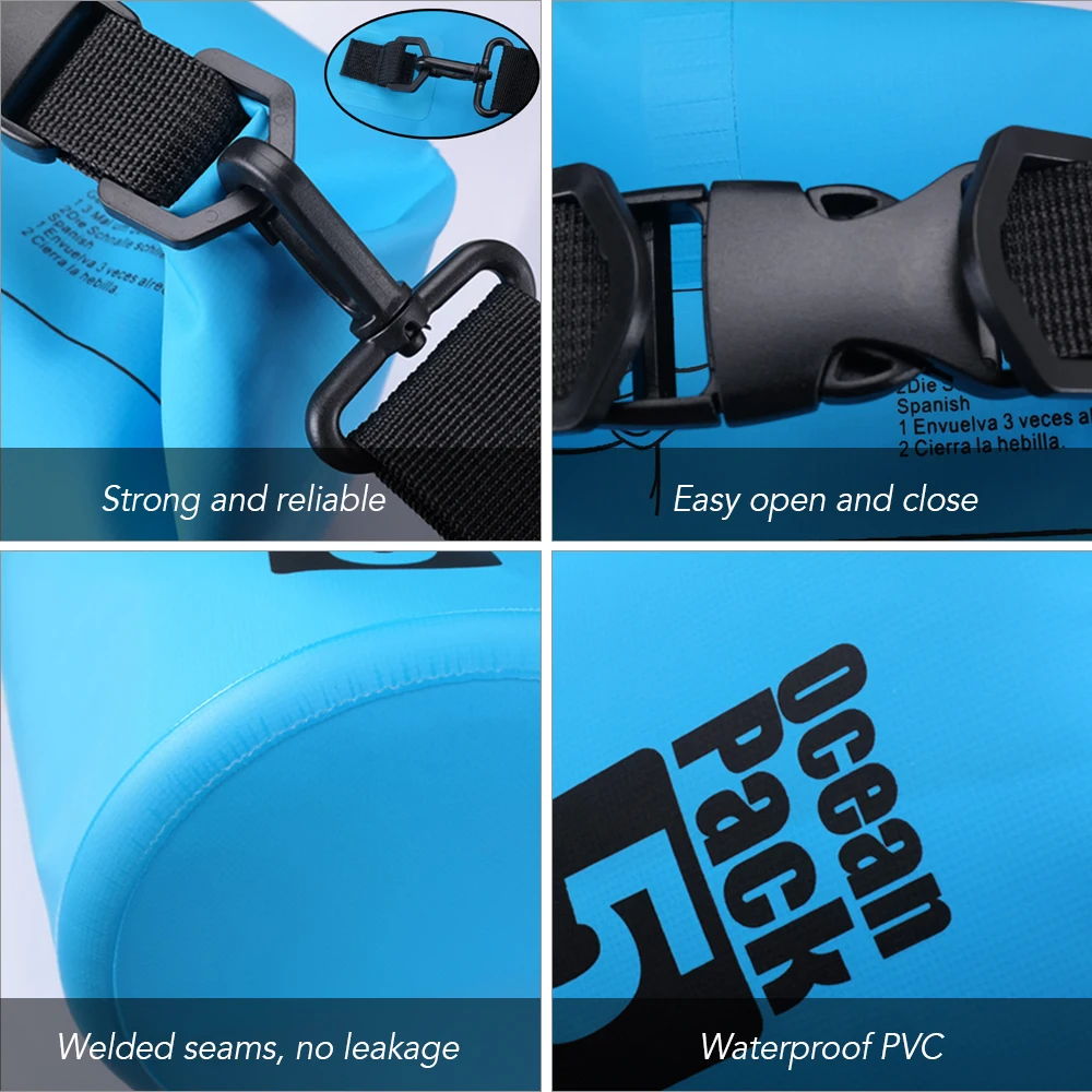 Outdoor Waterproof Dry Backpack Water Floating Bag Roll Top Sack for Kayaking Rafting Boating River Trekking Swimming Pool Kayak
Outdoor Waterproof Dry Backpack Water Floating Bag Roll Top Sack for Kayaking Rafting Boating River Trekking Swimming Pool Kayak