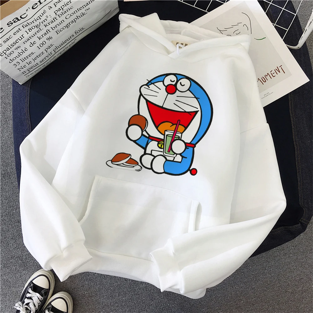 Cute Hoodie Women Summer New Korean Women Doraemon Loose Cartoon Print Top Swearshirt Long-sleeve Shirt Fashion Clothing
Cute Hoodie Women Summer New Korean Women Doraemon Loose Cartoon Print Top Swearshirt Long-sleeve Shirt Fashion Clothing