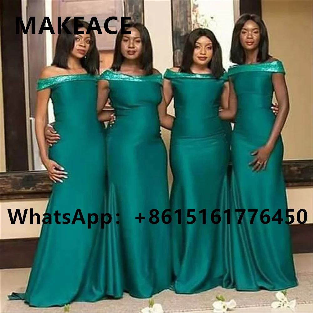 Dark Green Off the Shoulder Mermaid Bridesmiad Dresses Long 2022 Simple Floor Length Elegant Formal Women Wedding Party Dress
Dark Green Off the Shoulder Mermaid Bridesmiad Dresses Long 2022 Simple Floor Length Elegant Formal Women Wedding Party Dress