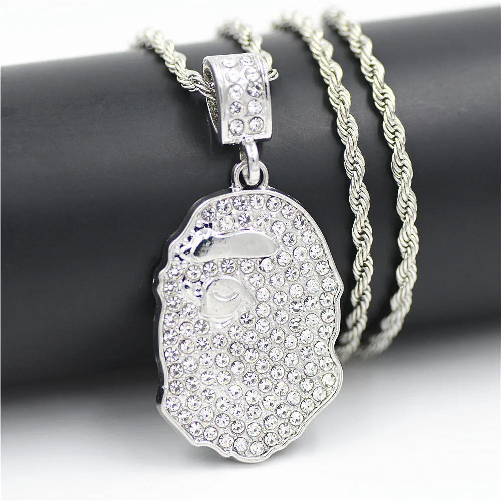 European and American Popular Jewelry Street Dance With Ape Head Necklace Trendy Man Hip Hop Accessories
European and American Popular Jewelry Street Dance With Ape Head Necklace Trendy Man Hip Hop Accessories