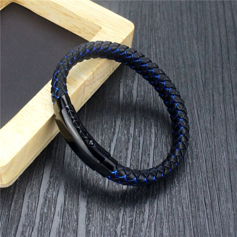 2020 Hot Sale Blue Color Leather Bracelets For Women Mujer Pulseras Luxury Designs Stainless Steel Jewelry Gift Adjustable Size
2020 Hot Sale Blue Color Leather Bracelets For Women Mujer Pulseras Luxury Designs Stainless Steel Jewelry Gift Adjustable Size