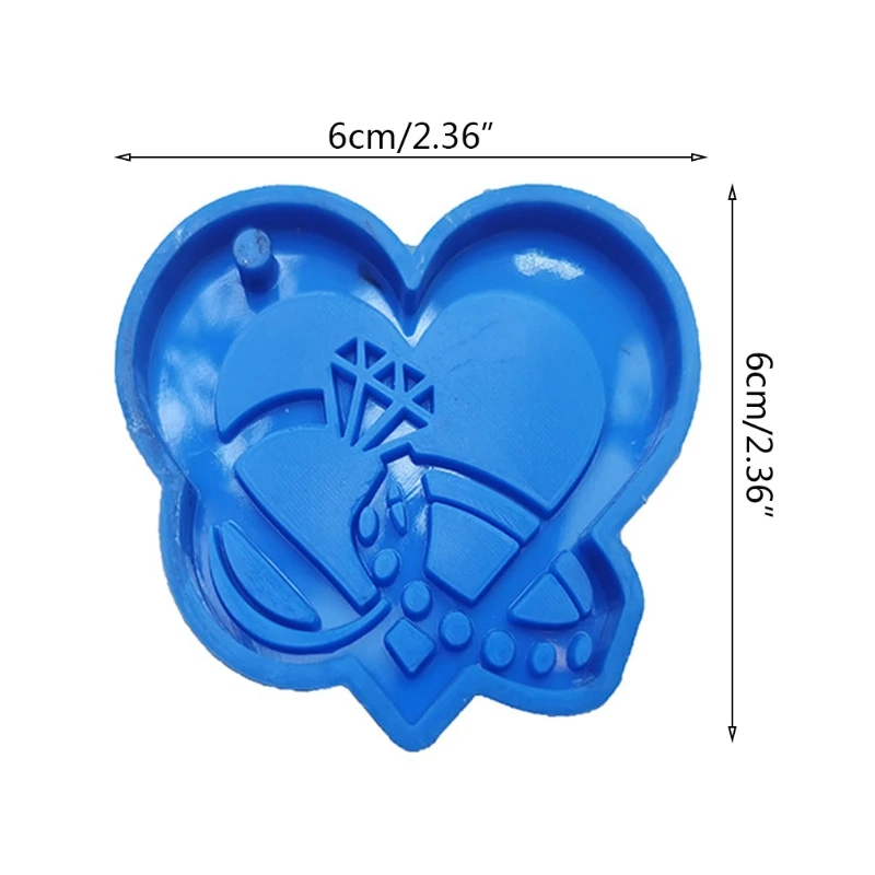 Epoxy Resin Mold Love Heart Keychain Casting Silicone Mould DIY Crafts Jewelry Pendant Making Tool
Epoxy Resin Mold Love Heart Keychain Casting Silicone Mould DIY Crafts Jewelry Pendant Making Tool