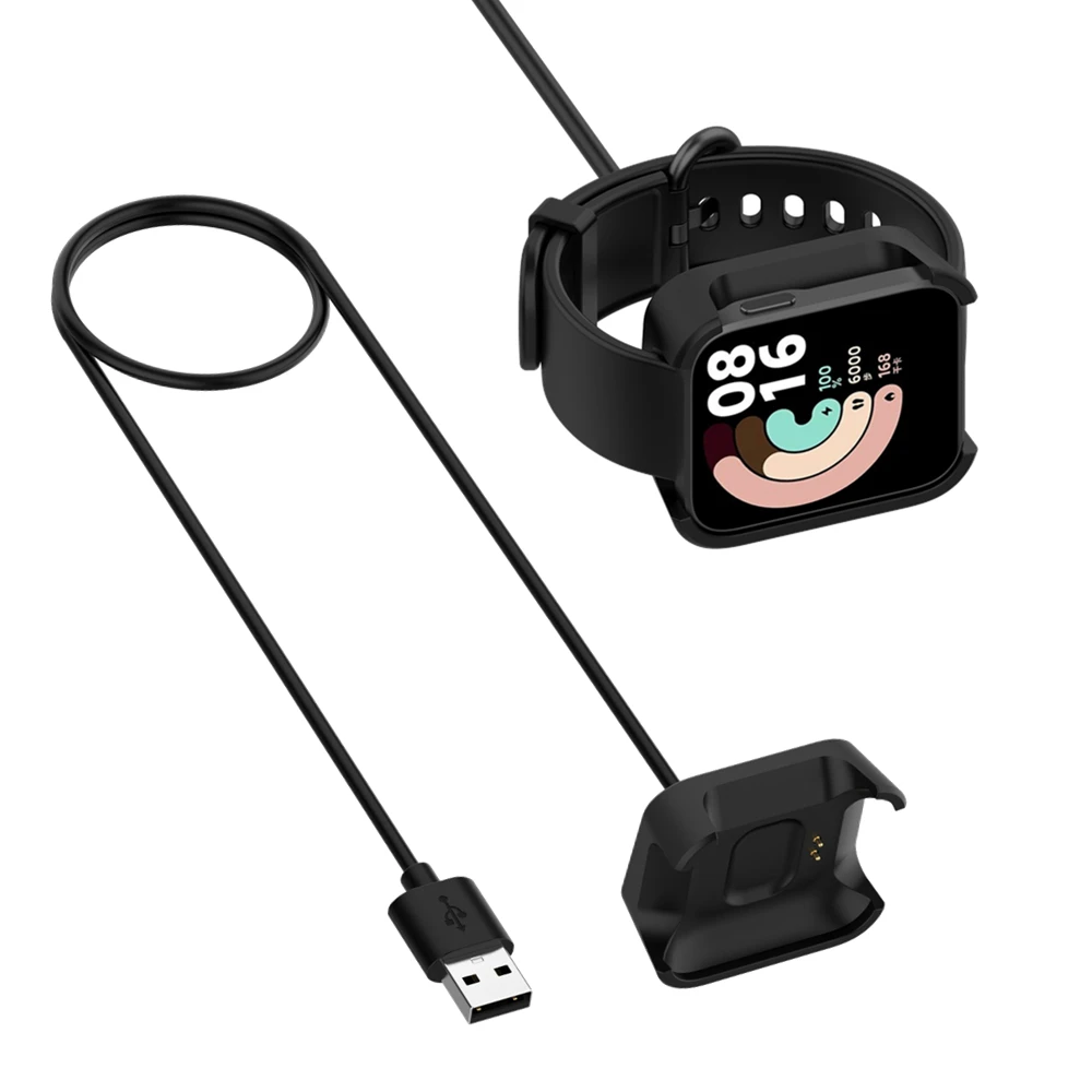 

USB-кабель для зарядки, док-станция, магнитное зарядное устройство, адаптер для Xiaomi Mi Watch Lite, телефон для Redmi Watch, 1 м, зарядный провод