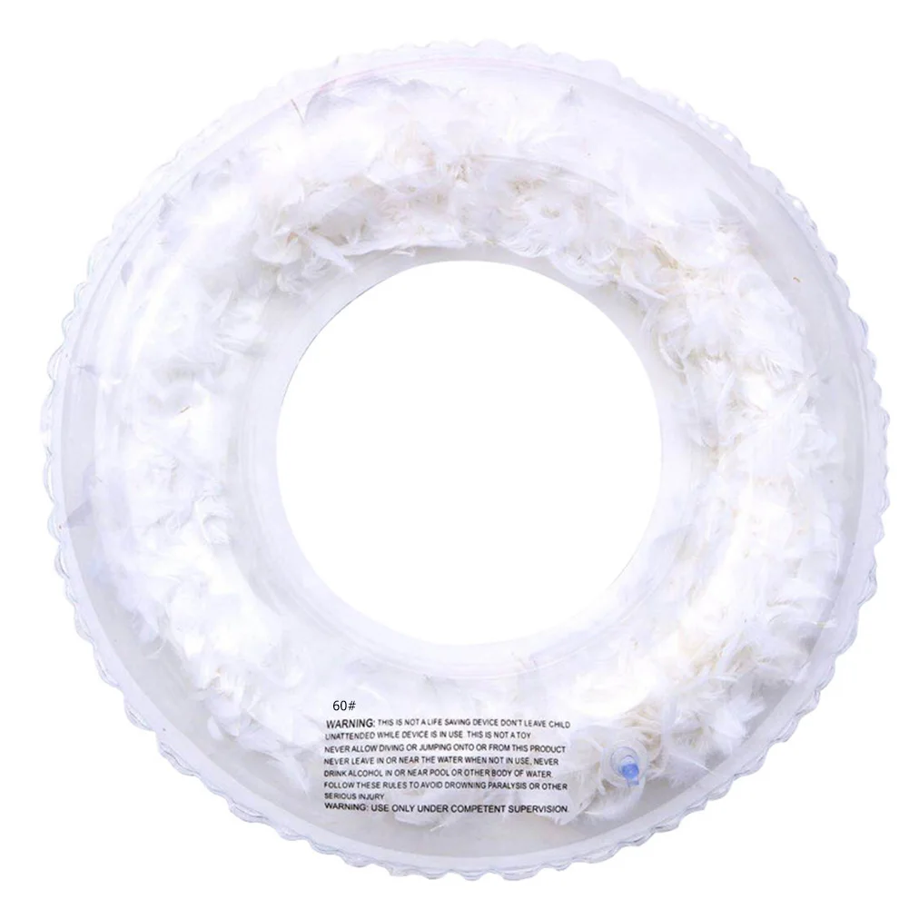 Transparent Feather Swimming Ring Adult Thickened Inflatable Swimming Ring 2021 New Life Buoy 60CM 70CM 80CM 90CM 
Transparent Feather Swimming Ring Adult Thickened Inflatable Swimming Ring 2021 New Life Buoy 60CM 70CM 80CM 90CM