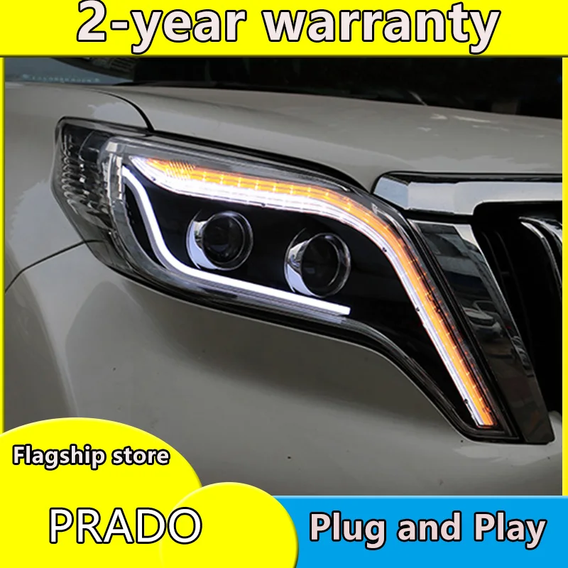 Headlights For Toyota Prado Landcruiser Headlight 2014-2017 LC200 FJ150 Head lamp LED Bar DRL+Yellow LED Turning Bi Xenon
Headlights For Toyota Prado Landcruiser Headlight 2014-2017 LC200 FJ150 Head lamp LED Bar DRL+Yellow LED Turning Bi Xenon