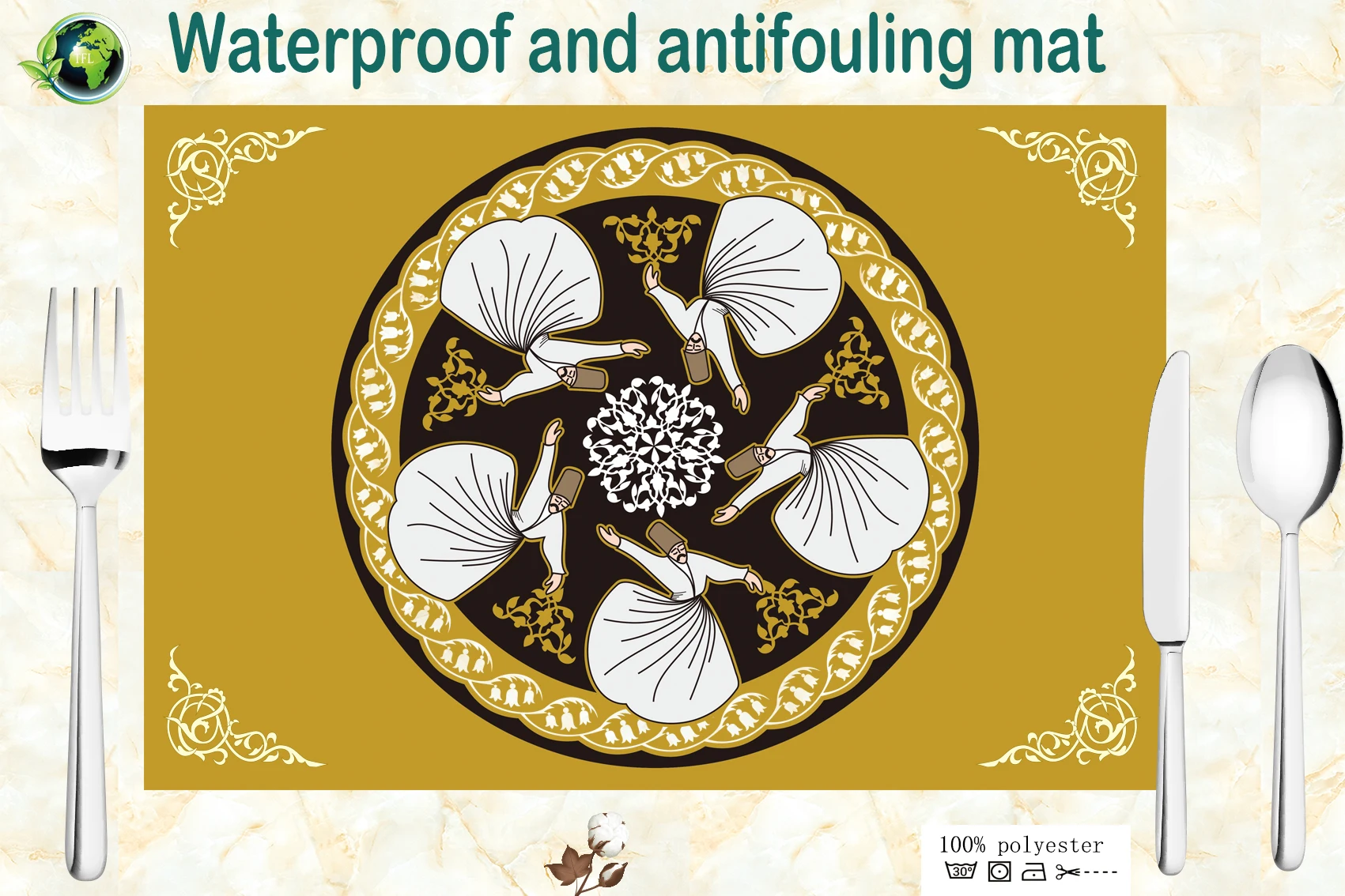 Rectangular Dining Table Placemat Mandala Style Non-Slip Placemat Heat Insulation Furniture Decoration Mat Coffee Cup Mat
Rectangular Dining Table Placemat Mandala Style Non-Slip Placemat Heat Insulation Furniture Decoration Mat Coffee Cup Mat