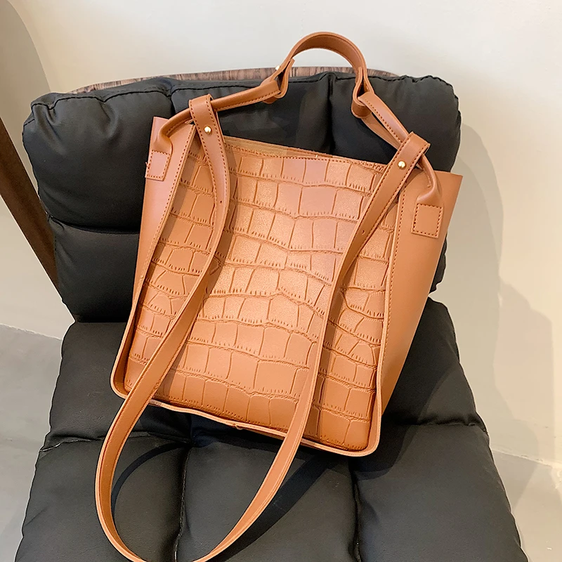 Small Stone Pattern Solid Color PU Leather Bucket Crossbody Bag 2021 Brand Trends Women Designer Shoulder Purses and Handbag
Small Stone Pattern Solid Color PU Leather Bucket Crossbody Bag 2021 Brand Trends Women Designer Shoulder Purses and Handbag