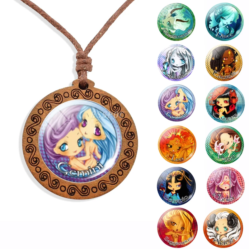 Cute Cartoon 12 Constellation Photo Pendant Wooden Necklace Handmade Exquisite Sculpture Jewelry Accessories Dropshipping
Cute Cartoon 12 Constellation Photo Pendant Wooden Necklace Handmade Exquisite Sculpture Jewelry Accessories Dropshipping