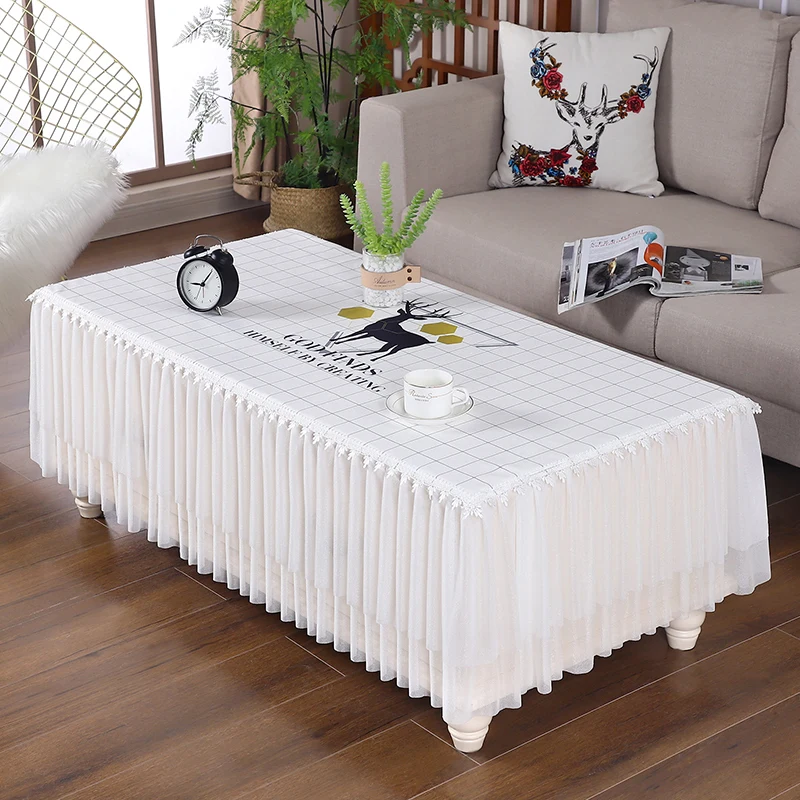 Square Table Cloth Simple Tablecloth Mahjong Table Cover with Lace Hem for Table Home Wedding Party Christmas Decoration
Square Table Cloth Simple Tablecloth Mahjong Table Cover with Lace Hem for Table Home Wedding Party Christmas Decoration