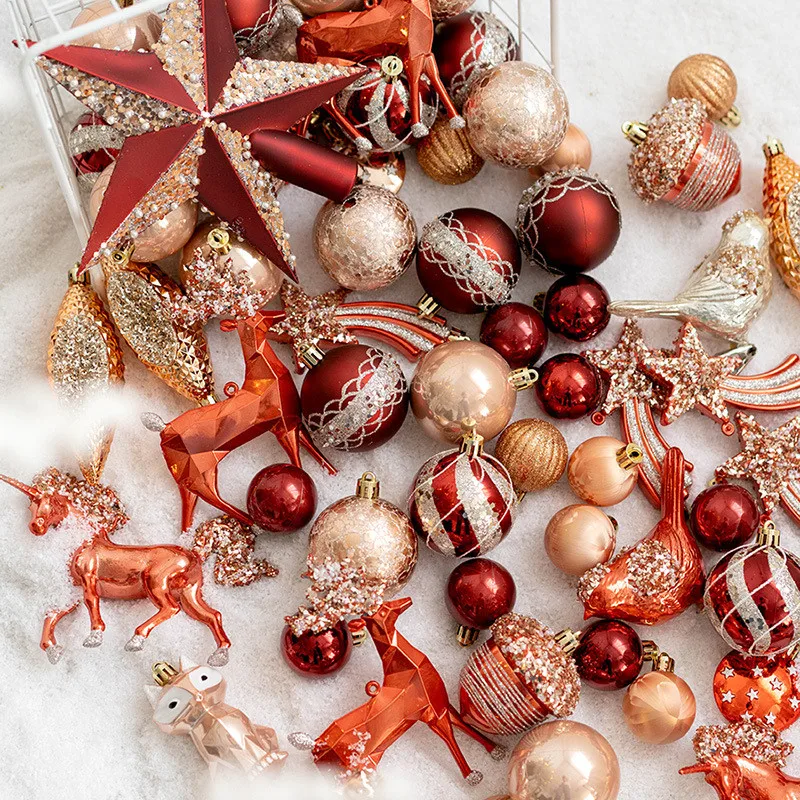 Christmas Balls Ornaments for Xmas Tree Pendant Bauble Decorations Hanging Ball Set For New Year Party DIY Decor Photo Props
Christmas Balls Ornaments for Xmas Tree Pendant Bauble Decorations Hanging Ball Set For New Year Party DIY Decor Photo Props
