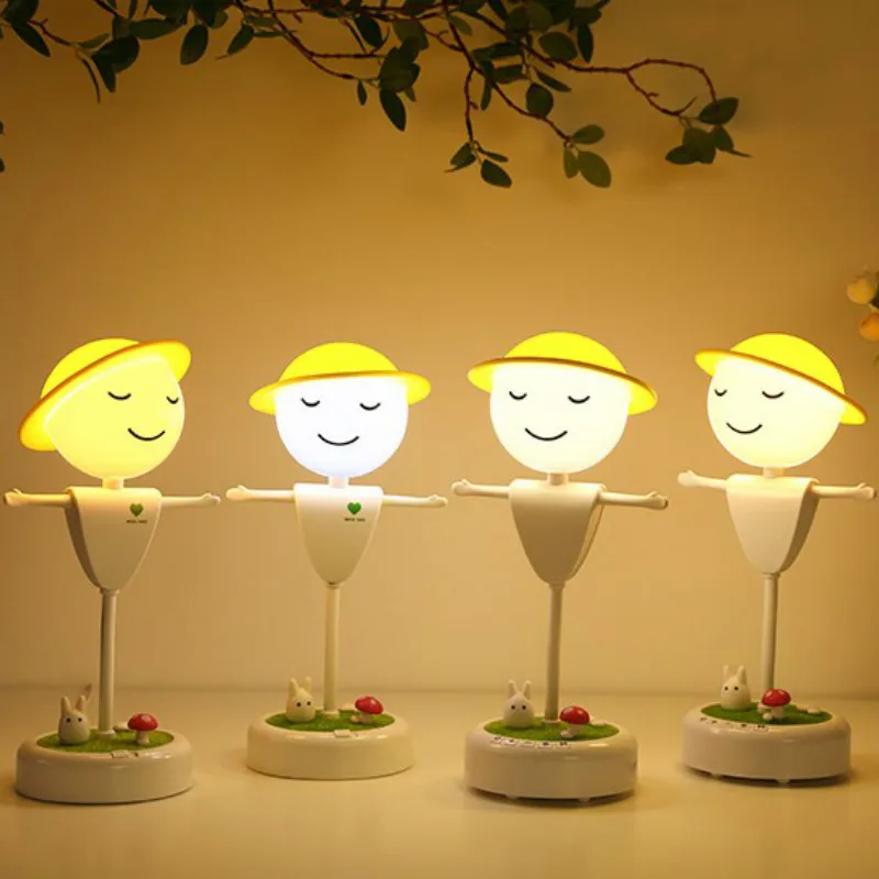 Creative Scarecrow Night Lights Children's Bedroom Bedside Touch Sensor Lights Living Room Lights Study Lights Feeding Lights
Creative Scarecrow Night Lights Children's Bedroom Bedside Touch Sensor Lights Living Room Lights Study Lights Feeding Lights