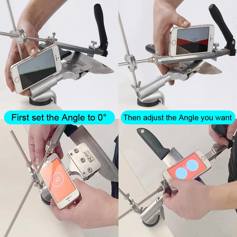 Expert Knife Sharpener Fixed Grinder Aluminum alloy Professional Angle Sharpening System Whetstone Kitchen Tool Metal Material
Expert Knife Sharpener Fixed Grinder Aluminum alloy Professional Angle Sharpening System Whetstone Kitchen Tool Metal Material