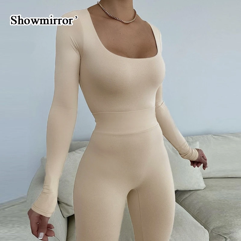 Showmirror однотонное боди с низким вырезом и длинным рукавом женское облегающее приталенное боди с высокой талией облегающие брюки комплект из...
Showmirror однотонное боди с низким вырезом и длинным рукавом женское облегающее приталенное боди с высокой талией облегающие брюки комплект из...
