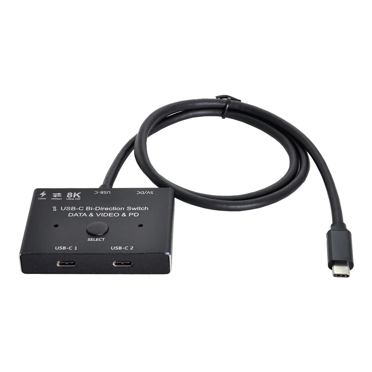 USB-C Type-C Bi-Direction Switch MST 1 to 2 Hub Support Video Data PD 8K@30hz 100W 10Gbps
USB-C Type-C Bi-Direction Switch MST 1 to 2 Hub Support Video Data PD 8K@30hz 100W 10Gbps