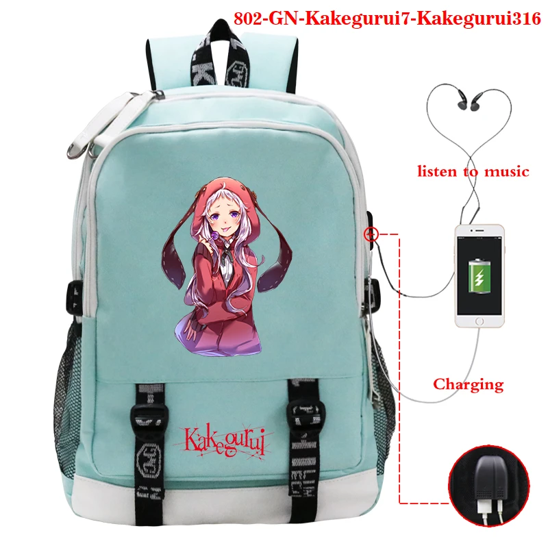 Manga Backpacks for School Teenagers Girls Kakegurui Backpack Usb Charging Book Bag Travel Student Kakegurui Schoolbag Sac A Dos 
Manga Backpacks for School Teenagers Girls Kakegurui Backpack Usb Charging Book Bag Travel Student Kakegurui Schoolbag Sac A Dos