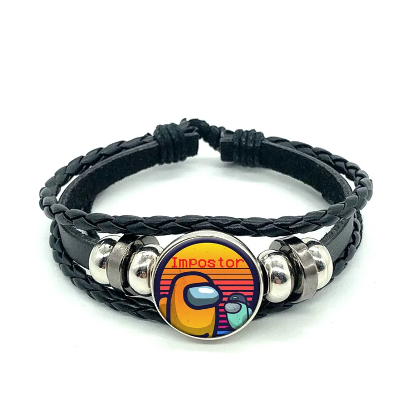 Hot Game Among Us Bracelet for Men Women Kids Anime Peripheral Adjustable Black PU Leather Bracelets Family Christmas Gift
Hot Game Among Us Bracelet for Men Women Kids Anime Peripheral Adjustable Black PU Leather Bracelets Family Christmas Gift