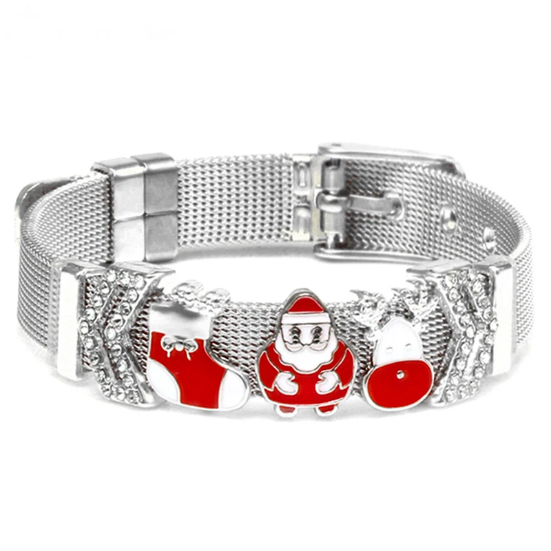 NEW Santa Claus Charm Bracelet Men's and Women's Holiday Gift DIY Brand Bracelet Gift Direct Shipping
NEW Santa Claus Charm Bracelet Men's and Women's Holiday Gift DIY Brand Bracelet Gift Direct Shipping
