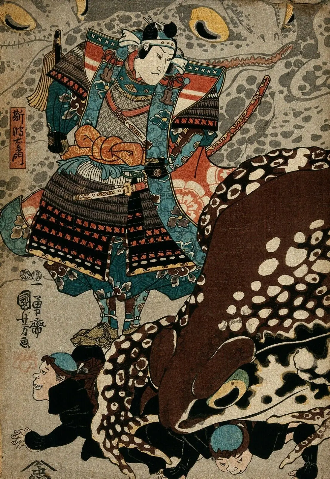 

Винтажный Японский самурайский Шелковый плакат с принтом 24x36 дюймов