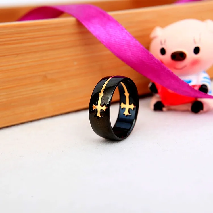 2021 Gold Cross Ring for Women Men Black Stainless Steel Cool Ring Male Casual Jewelry Wedding Band Separable Rings
2021 Gold Cross Ring for Women Men Black Stainless Steel Cool Ring Male Casual Jewelry Wedding Band Separable Rings