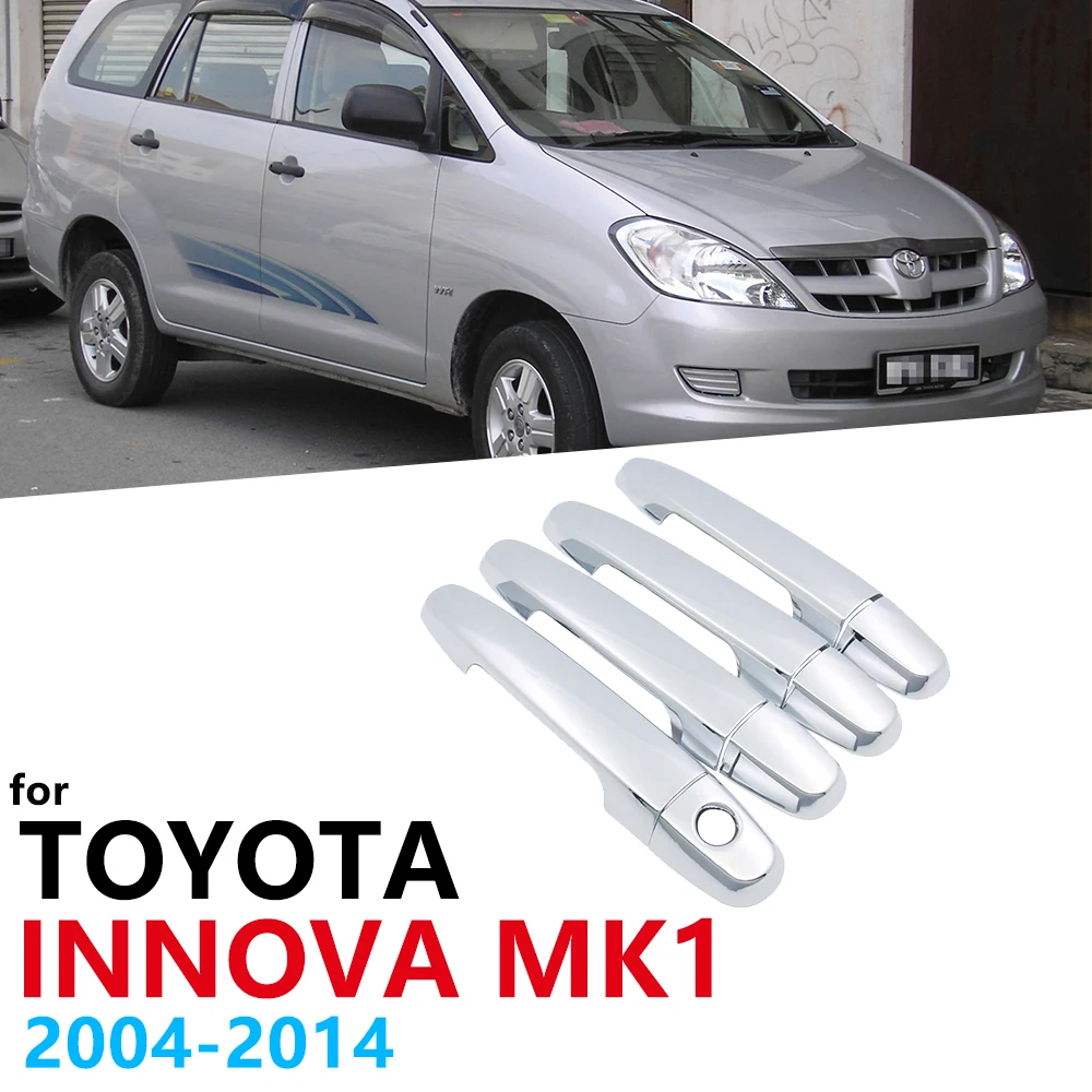 Роскошные хромированные боковые дверные ручки, Накладка для Toyota Innova MK1 2004 ~ 2014, автомобильные аксессуары, стикер Catch 2005 2006 2007 2008
Роскошные хромированные боковые дверные ручки, Накладка для Toyota Innova MK1 2004 ~ 2014, автомобильные аксессуары, стикер Catch 2005 2006 2007 2008