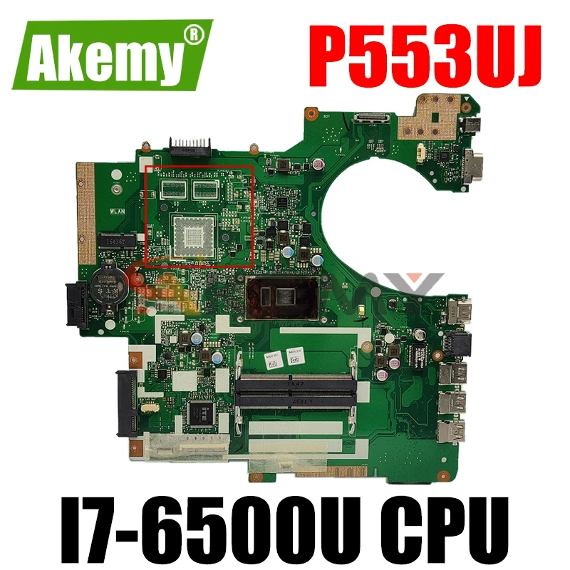 Akemy P553UJ Laptop motherboard for ASUS P553UA P553U PRO553UJ PRO553U original mainboard I7-6500U GM
Akemy P553UJ Laptop motherboard for ASUS P553UA P553U PRO553UJ PRO553U original mainboard I7-6500U GM