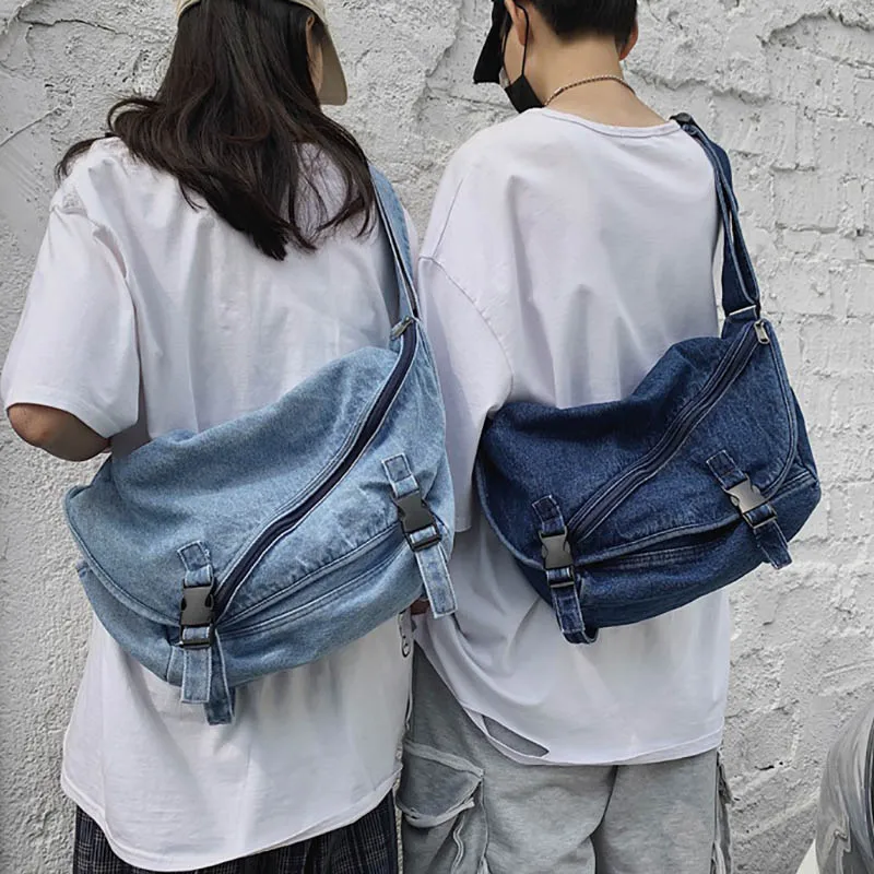 Милые женские сумки через плечо Wahyah джинсовые Роскошные кошельки и сумочки 2021