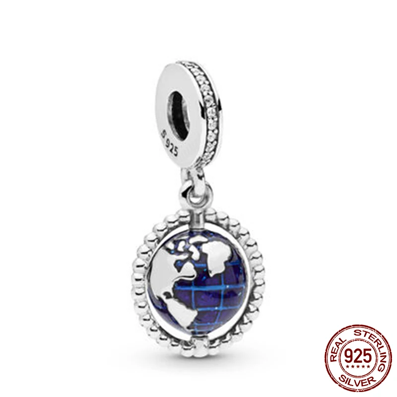Classic 100% 925 Sterling Silver Beads Spinning Globe Dangle Charms fit Original Pandora Bracelets Women Jewelry
Classic 100% 925 Sterling Silver Beads Spinning Globe Dangle Charms fit Original Pandora Bracelets Women Jewelry