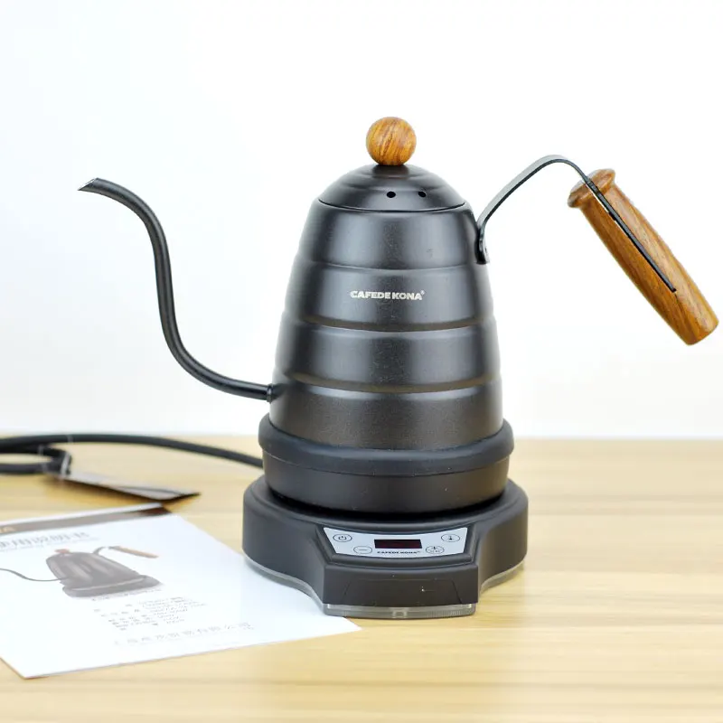 700ml Capacity Gooseneck Electric Pour-over Kettle For Coffee And Tea Variable Temperature Control Coffee Pot Water Kettle
700ml Capacity Gooseneck Electric Pour-over Kettle For Coffee And Tea Variable Temperature Control Coffee Pot Water Kettle