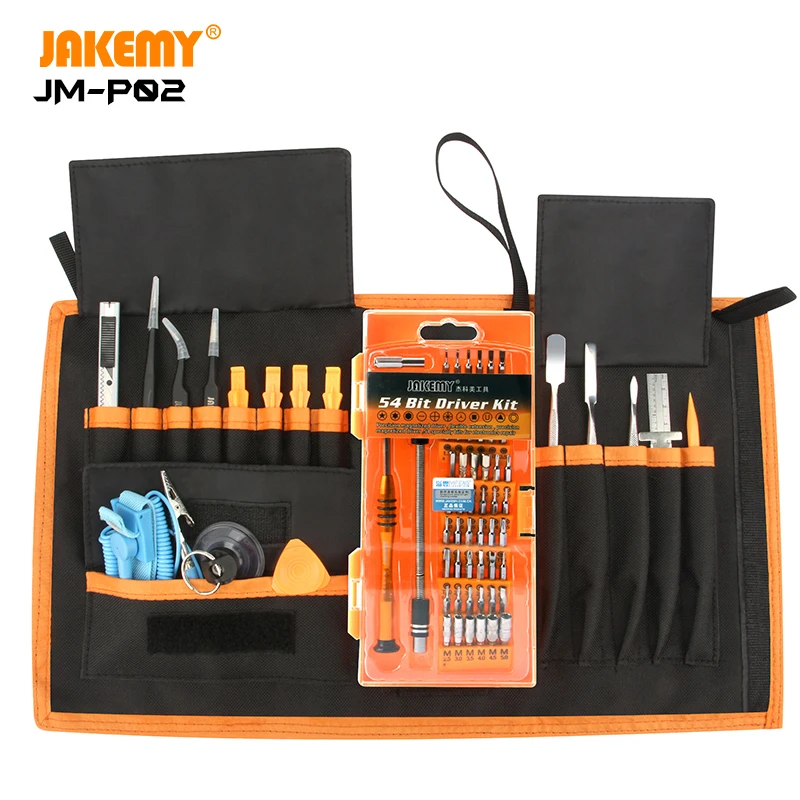 

JAKEMY JM-P02 Best sale Professional hand DIY repair screwdriver set with pointed tweezers tool for electronic repair