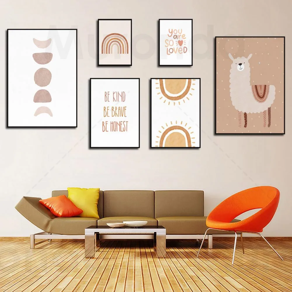 Boho Decor Kids Room Decoration Cartoon Wall Art Poster Canvas Painting Prints Be Brave Be Honest Baby Nursery Child Home Design
Boho Decor Kids Room Decoration Cartoon Wall Art Poster Canvas Painting Prints Be Brave Be Honest Baby Nursery Child Home Design