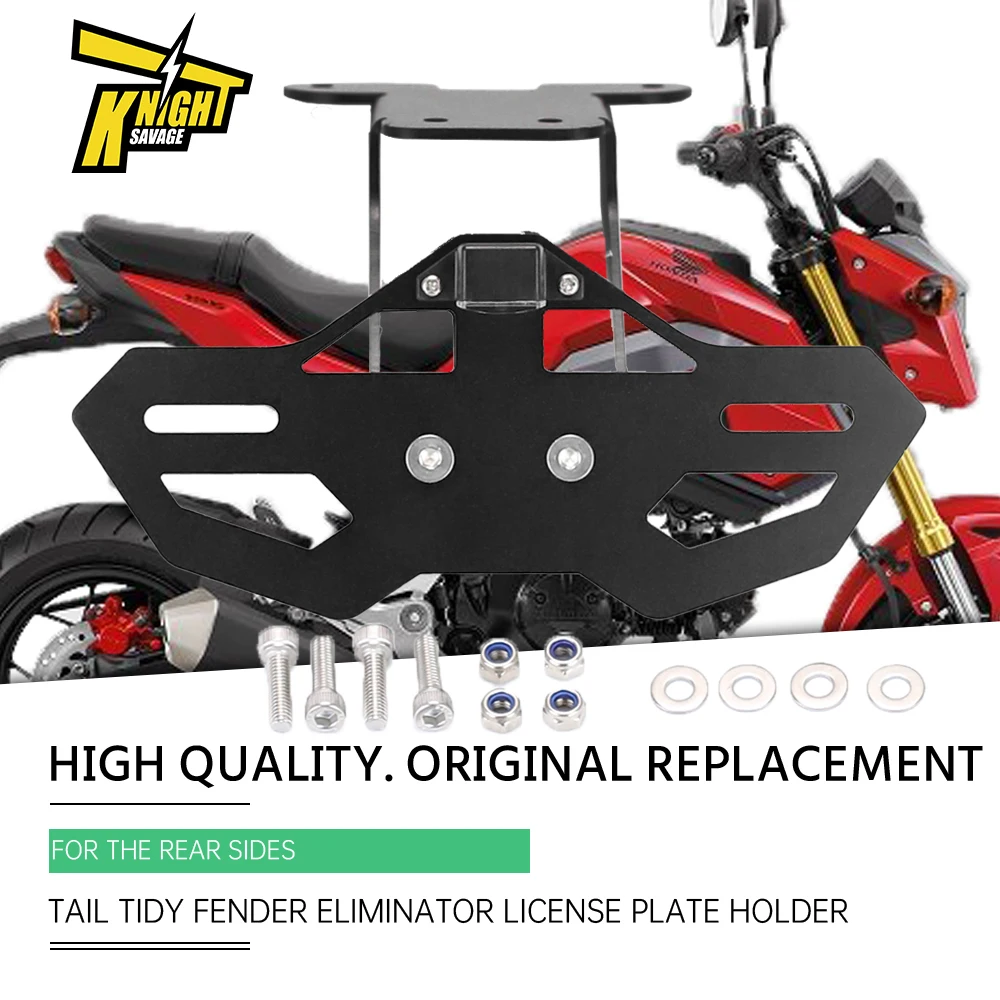 For HONDA MSX 125 Grom 2021-2022 Motorcycle Rear Tail Tidy Fender Eliminator License Plate Mount Holder With Signal Light
For HONDA MSX 125 Grom 2021-2022 Motorcycle Rear Tail Tidy Fender Eliminator License Plate Mount Holder With Signal Light