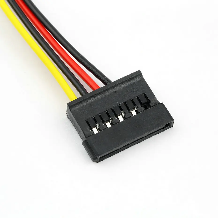 Кабель-адаптер питания для жесткого диска ATA SATA 4 контакта IDE Molex-2 из 15 контактов 10