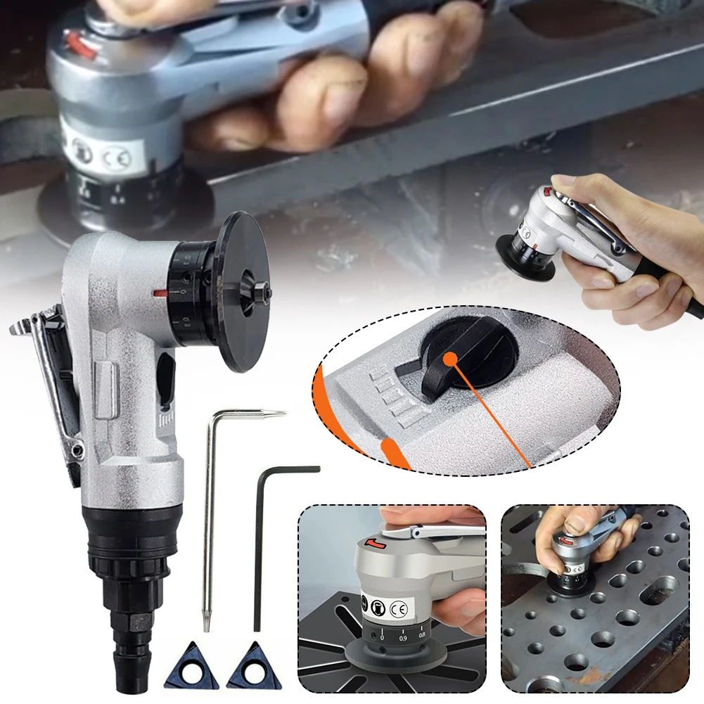 ANENG Metal Deburring Pneumatic Chamfering Machine 1/4" Air Inlet Mini Portable Manual Chamfering Machine Kit for Metal Trimming
ANENG Metal Deburring Pneumatic Chamfering Machine 1/4" Air Inlet Mini Portable Manual Chamfering Machine Kit for Metal Trimming